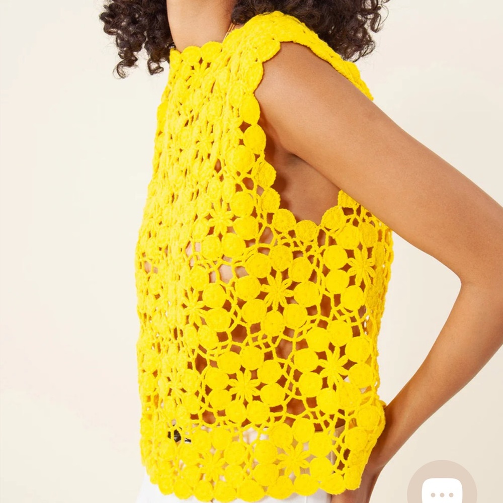 *NEW* HALEBOB SAMAIRA CROCHET TOP LARGE - Picture 4 of 9
